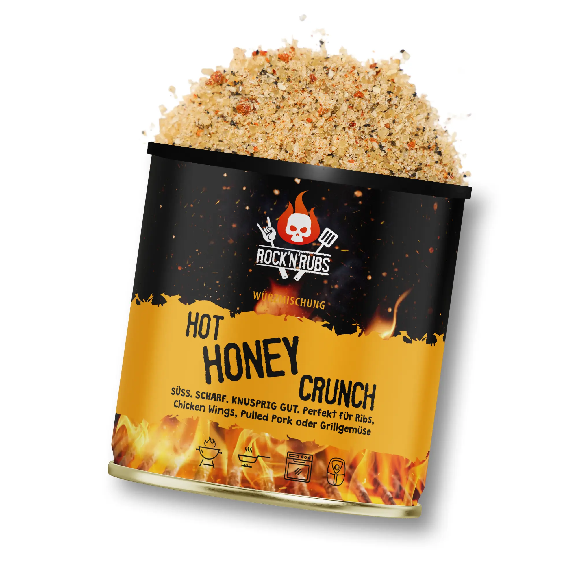 Hot Honey Crunch Rock n Rubs Gew rze Dips Grillschokolade Pommes hot-honey-crunch-rock-n-rubs-gew-rze-dips-grillschokolade-pommes